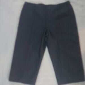 Liz Claiborne Jackie Denim Crop Capri Pant 8P Blue Classic Preppy Nautical Retro